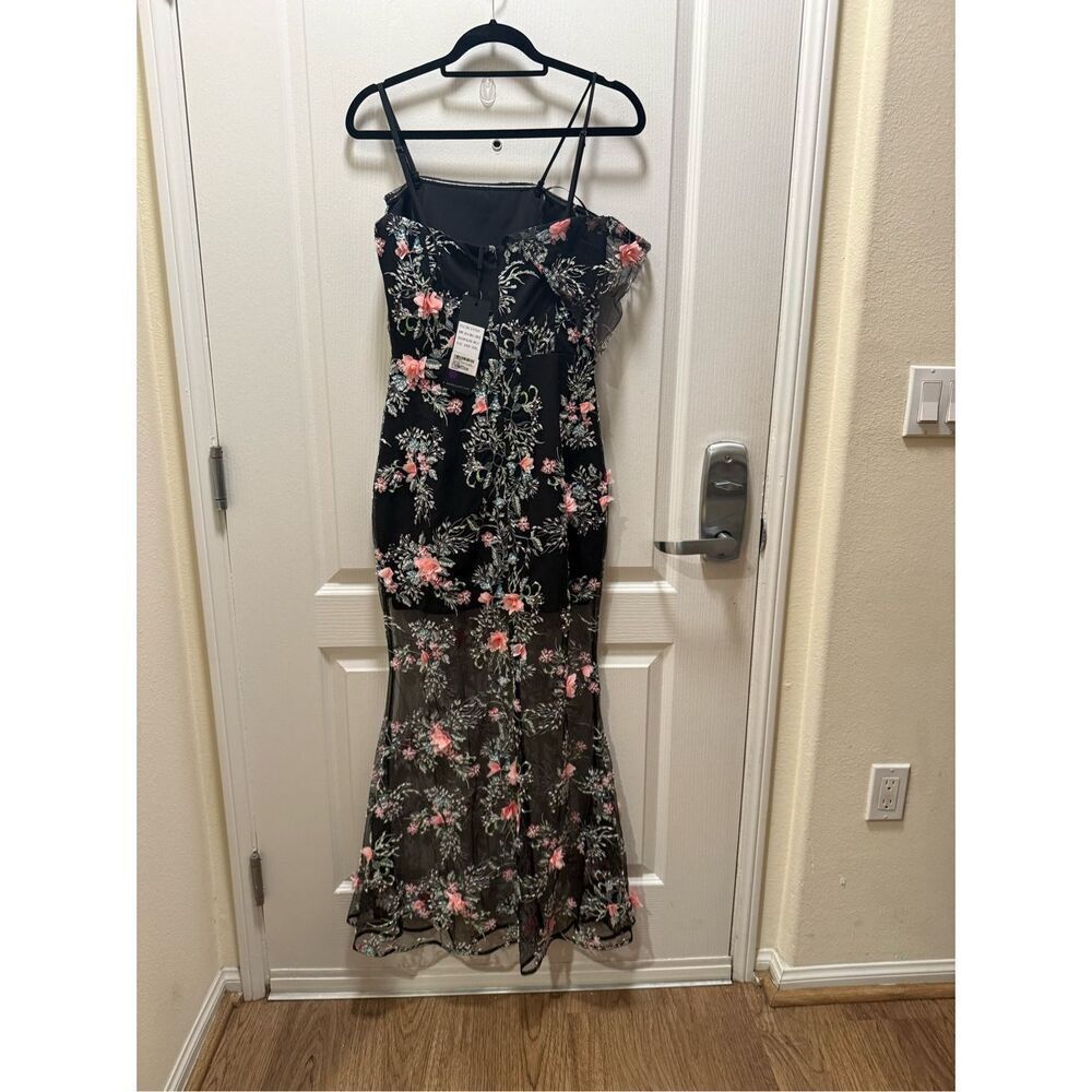 ELLIATT Gaia Maxi Dress - Black Multi Wedding Guest Gala Event Dress size S NWT - Picture 7 of 8